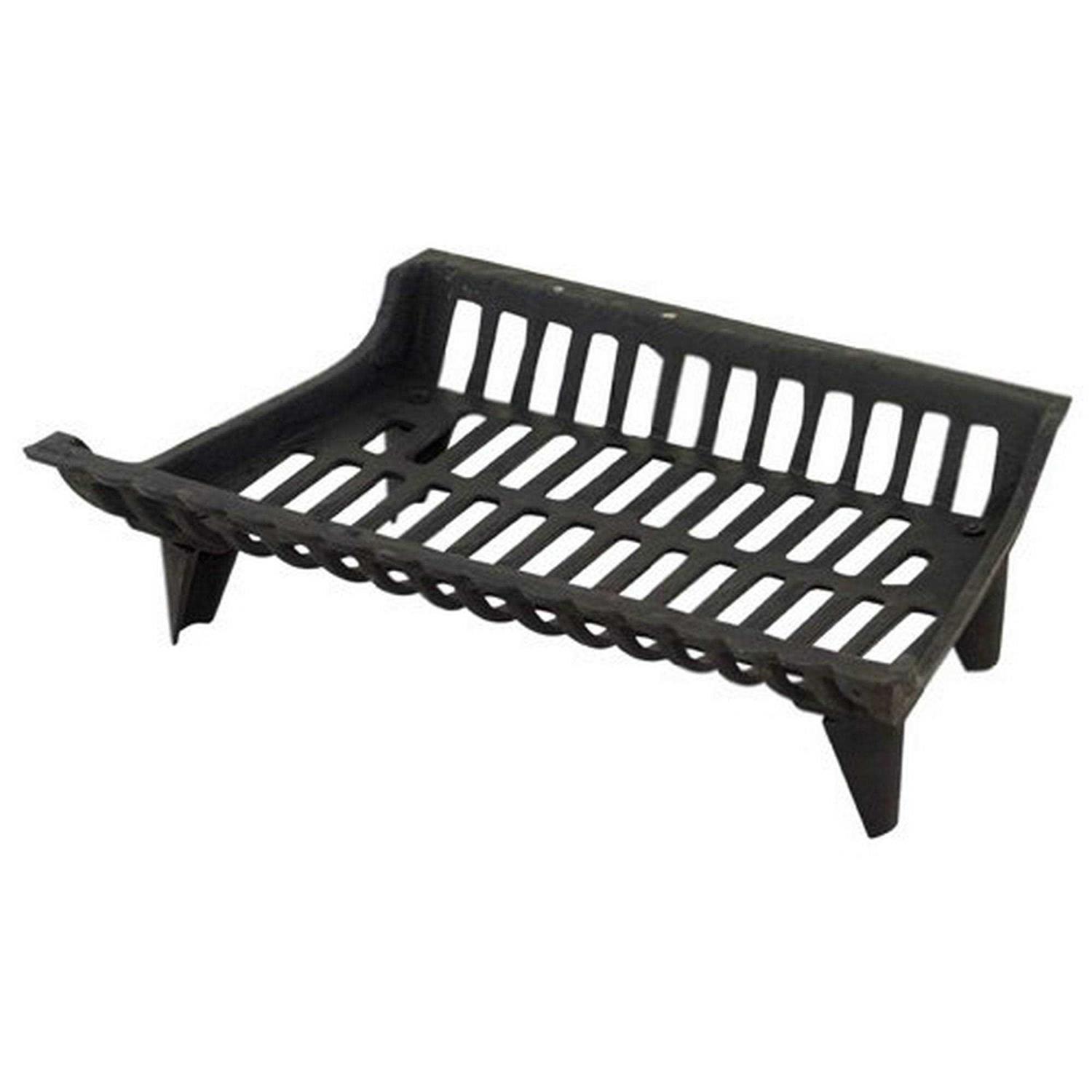 Panacea Fireplace Grate Graphite Black Cast Iron