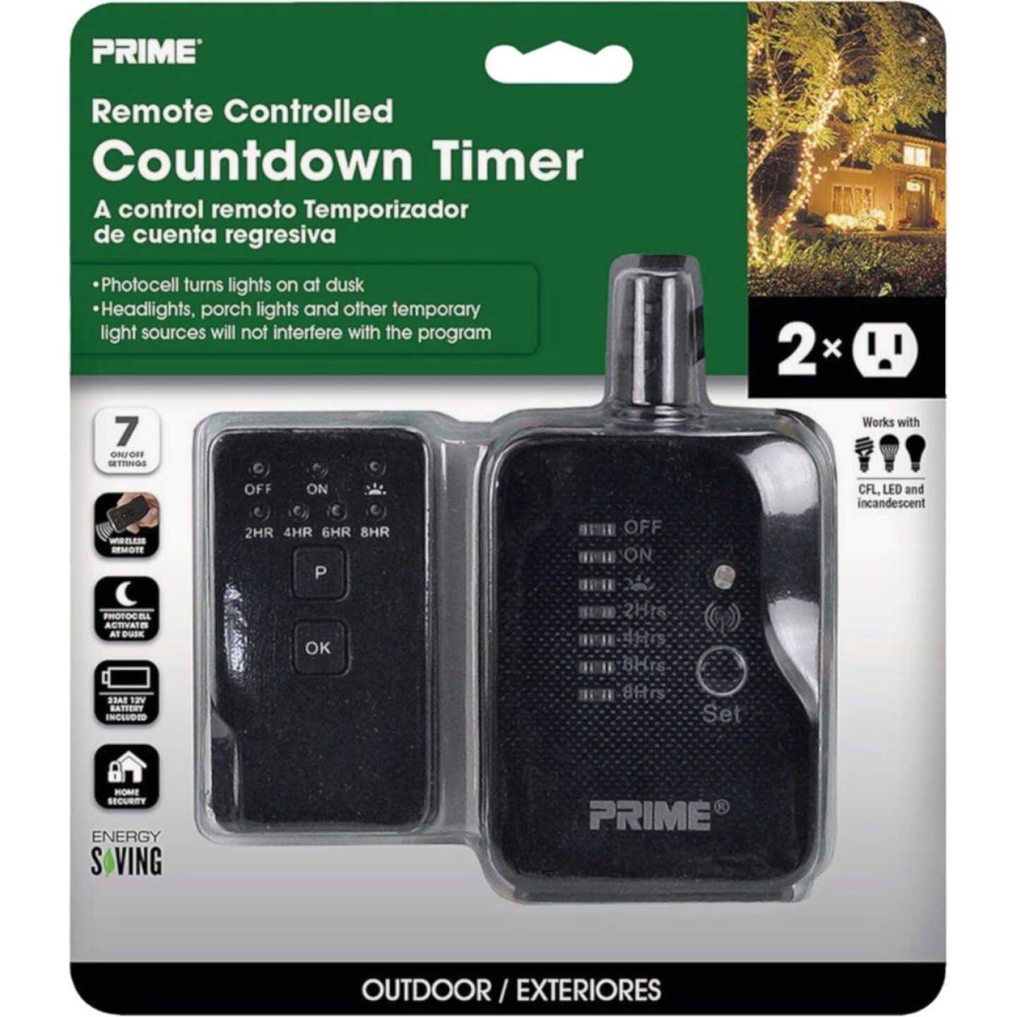 Prime Outdoor 24 Hour Timer With Remote TNRCOCD2-RC