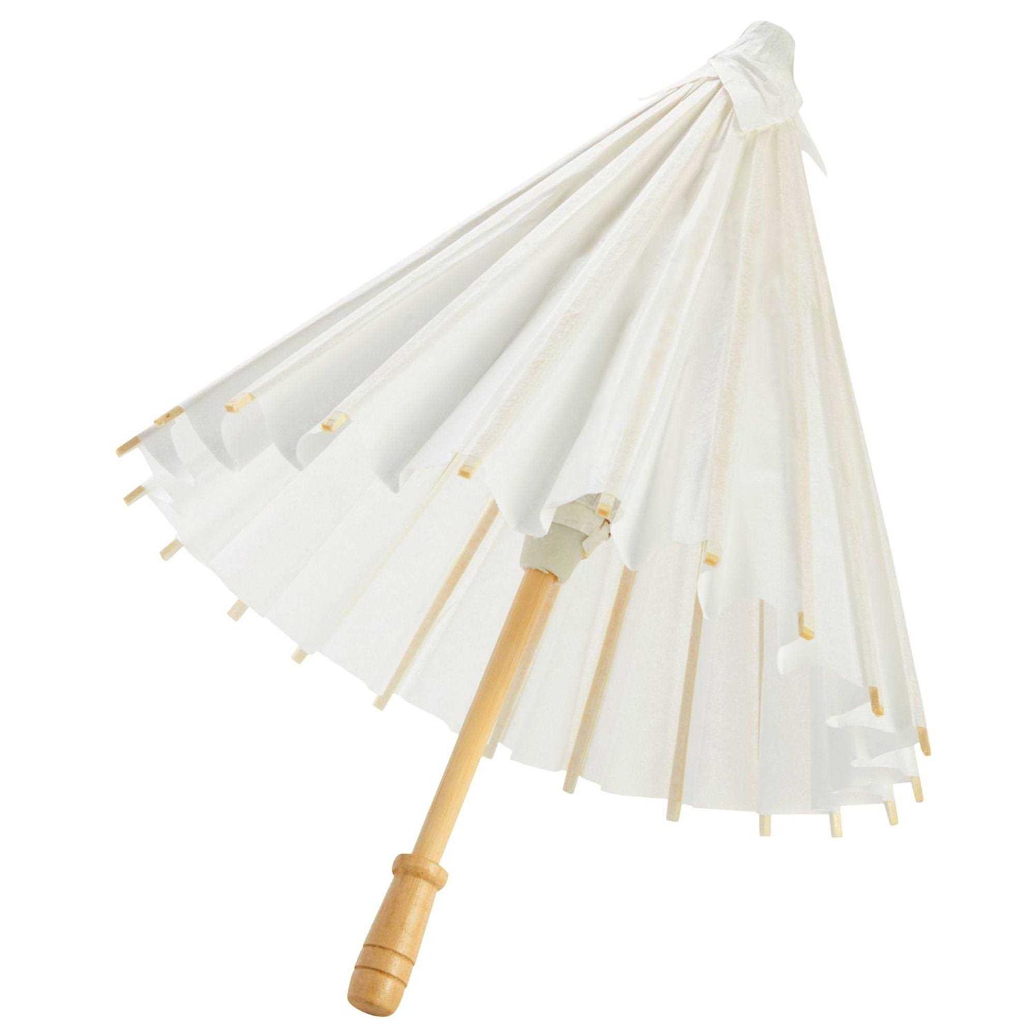 Juvale 6-Pack Parasol Paper Umbrellas for Decorations for Kids, Cocktail Party Decor, Diy, Arts and Crafts Projects