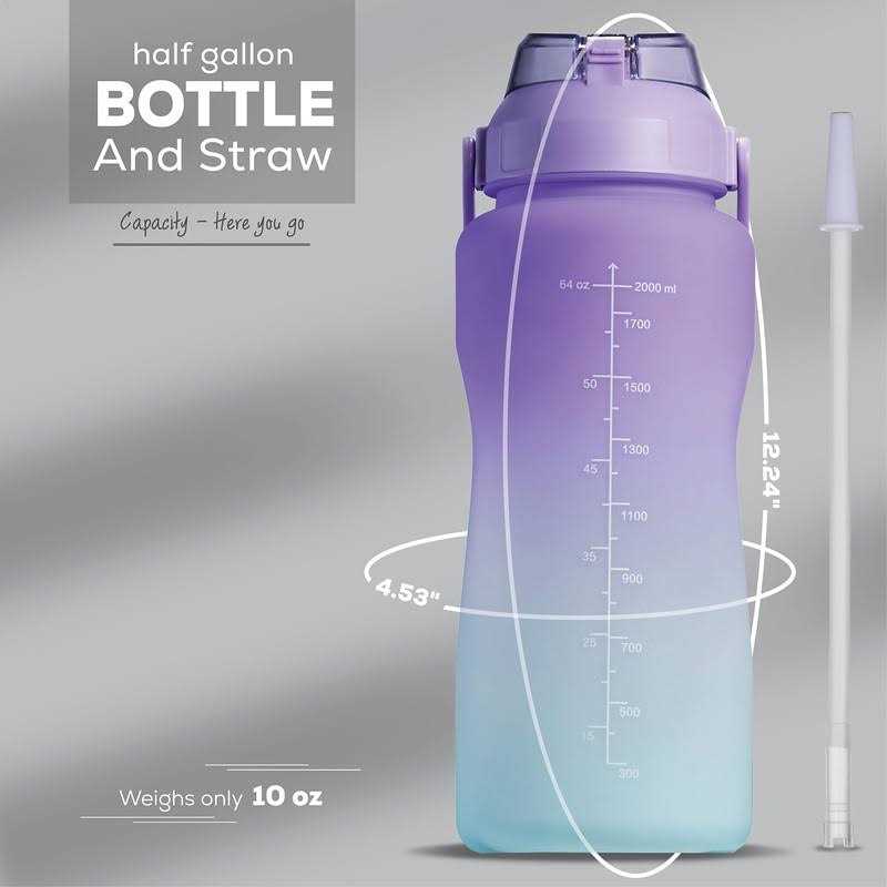 You Got This Living Motivational Water Bottle With Time Marker Gallon Water Bottle With Straw