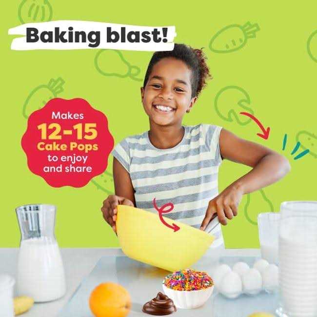 Baketivity Cake Pop Sticks Kids Baking Kit Cake Pop Kit for Kids