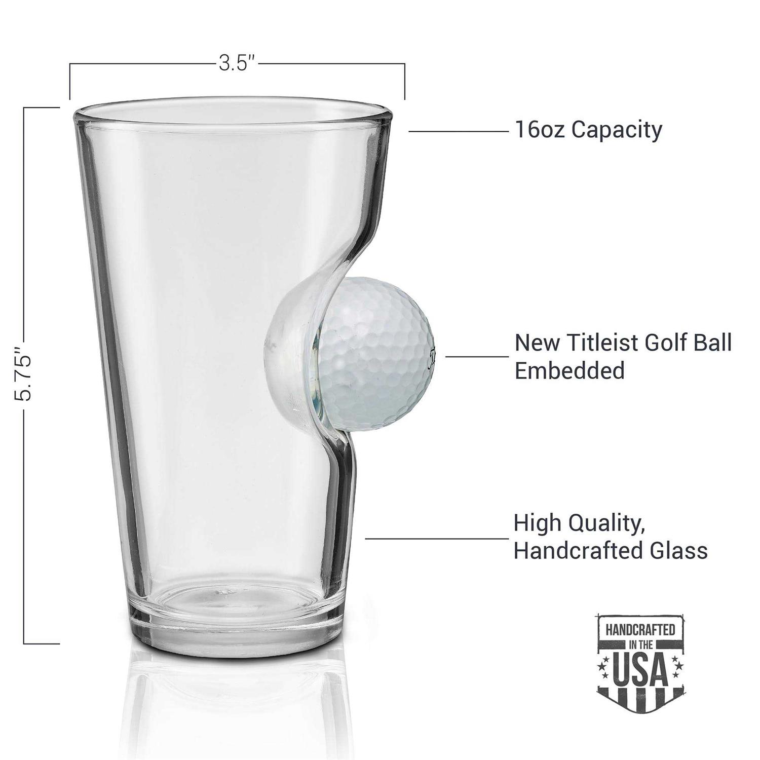 BenShot Golf Ball Pint Glass