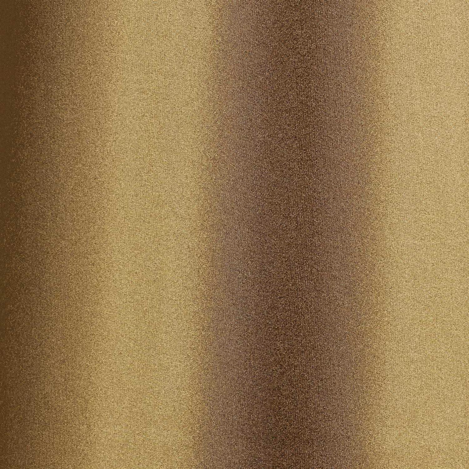 Springcrest Set of 2 Drum Lamp Shades Satin Gold Medium 14 Top x 16 Bottom x 11 High Spider with Replacement Harp and Finial Fitting