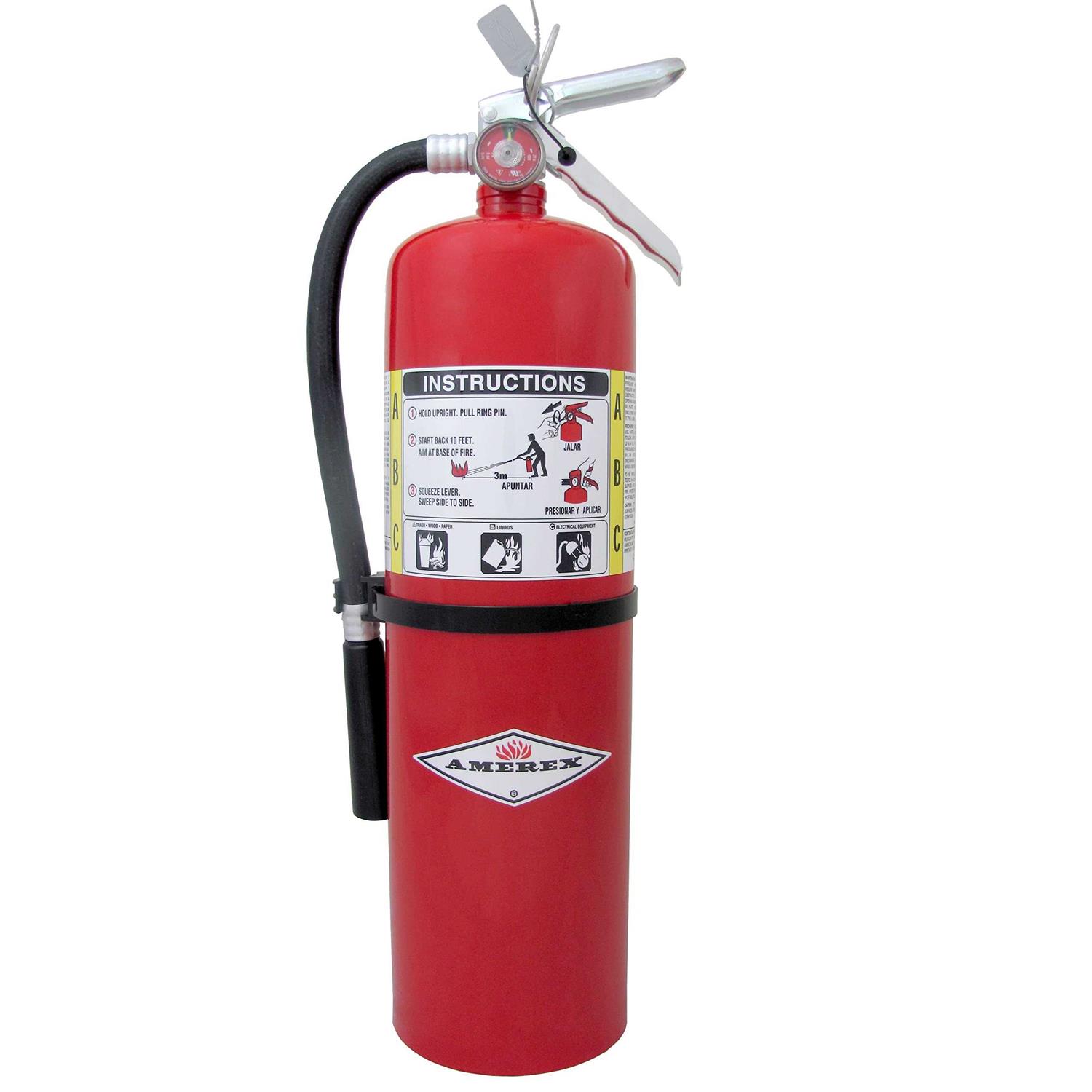 Amerex B456 ABC Dry Chemical Fire Extinguisher with Aluminum Valve