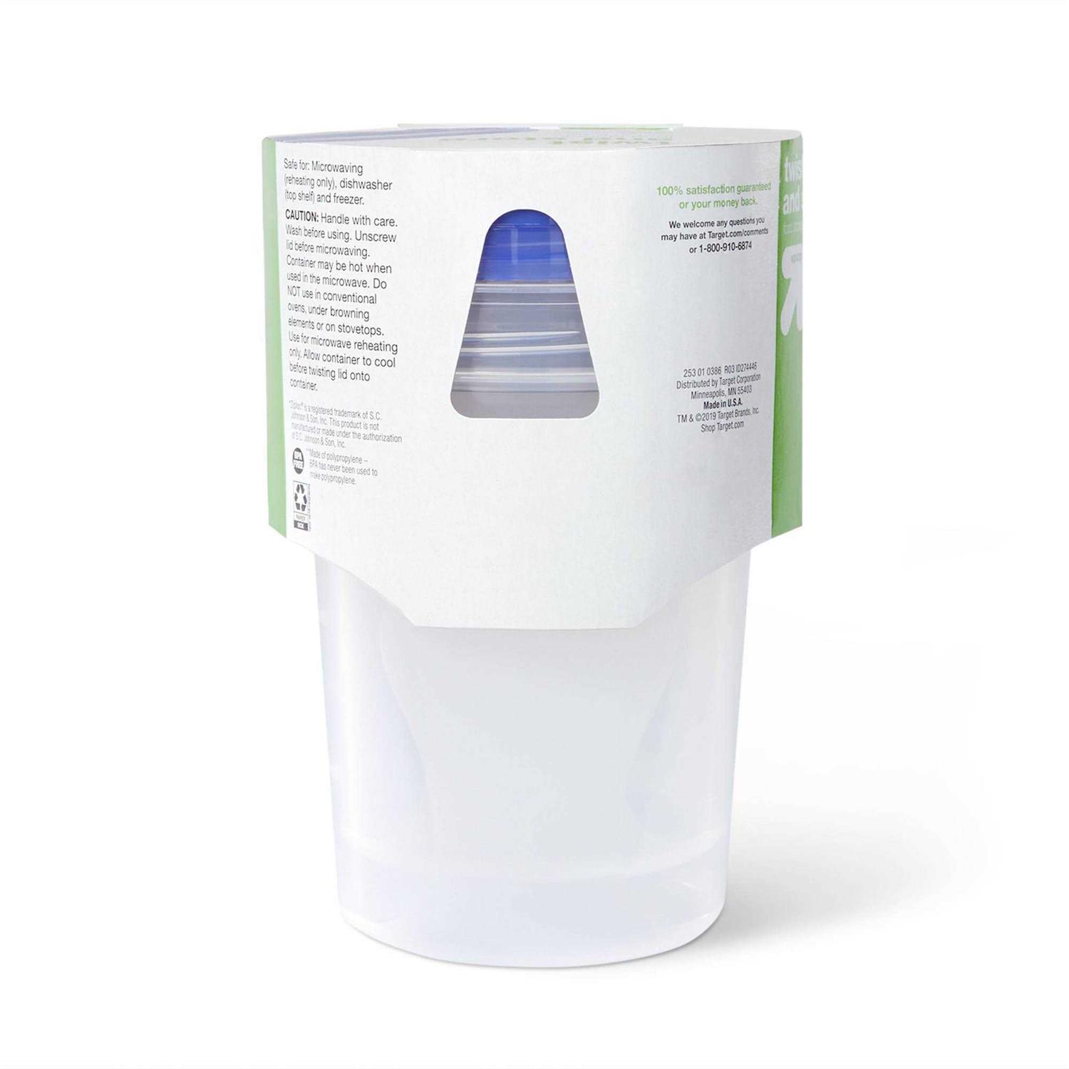 up & up Twist and Store Large Round Food Storage Container