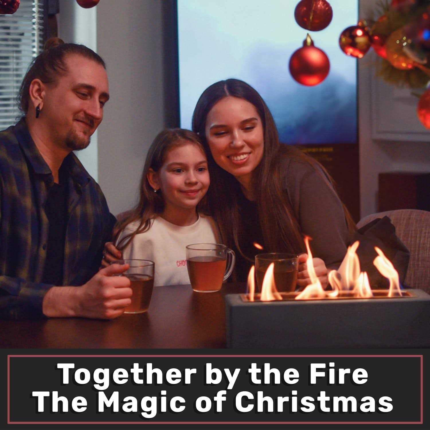 Houswise Rectangle Tabletop Fire Pit