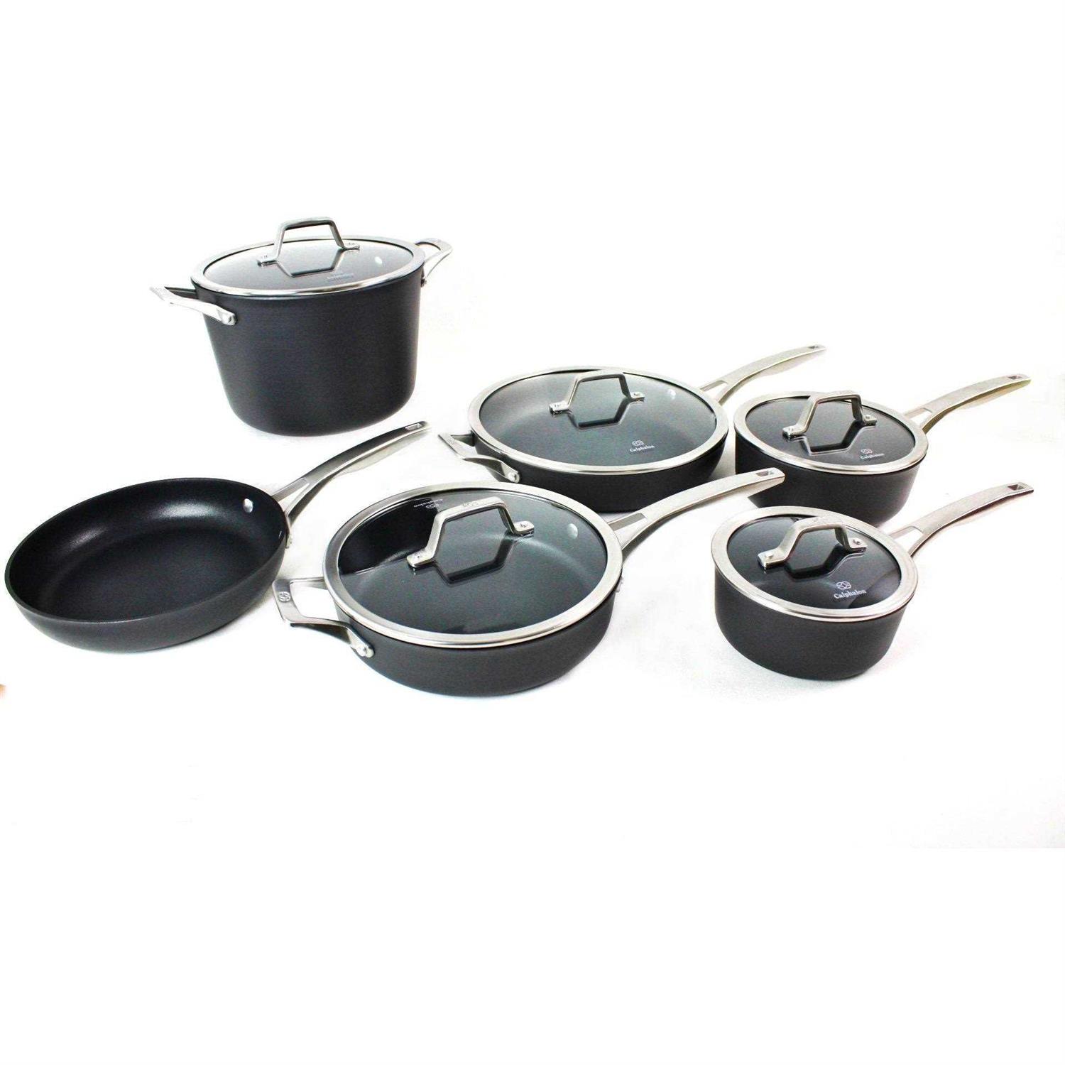 Calphalon Premier 11-Piece Hard Anodized Nonstick Cookware Set