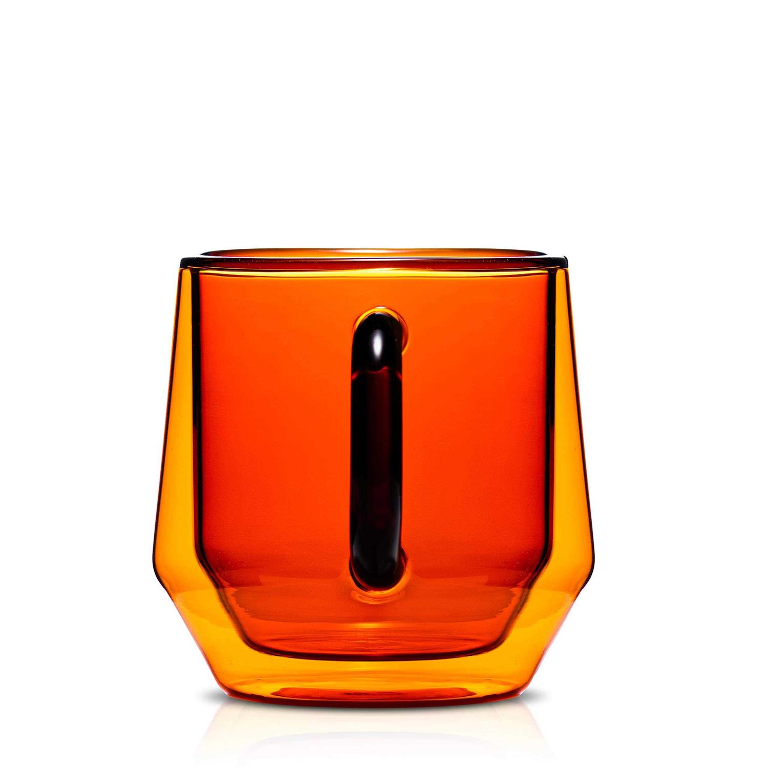 Hearth Glass Double Walled Glass Coffee Mugs