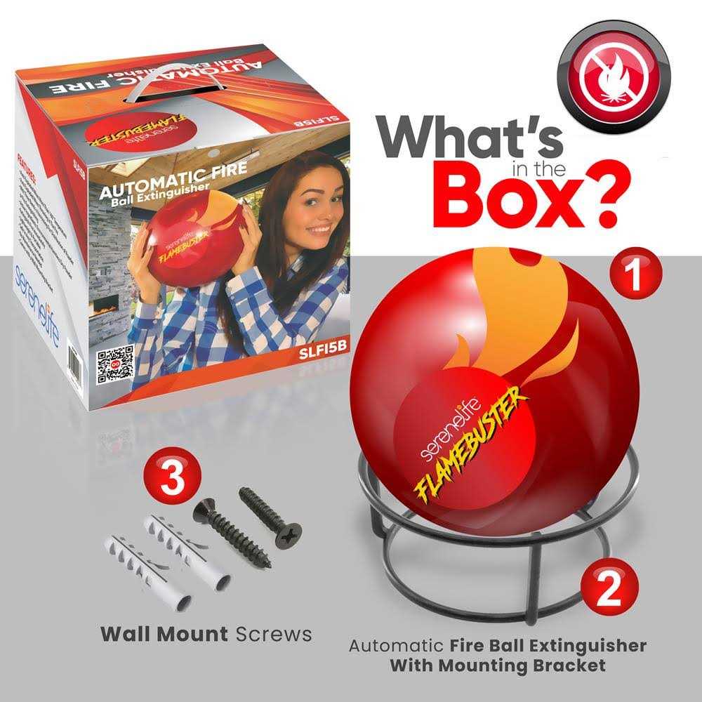 SereneLife Fire Ball Extinguisher SLFI5B