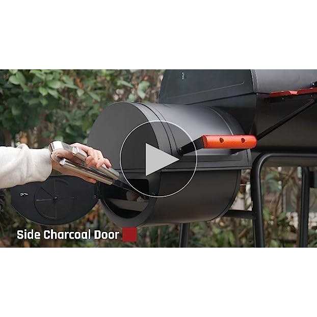 Royal Gourmet CC1830W 30 Barrel Charcoal Grill with Offset Smoker