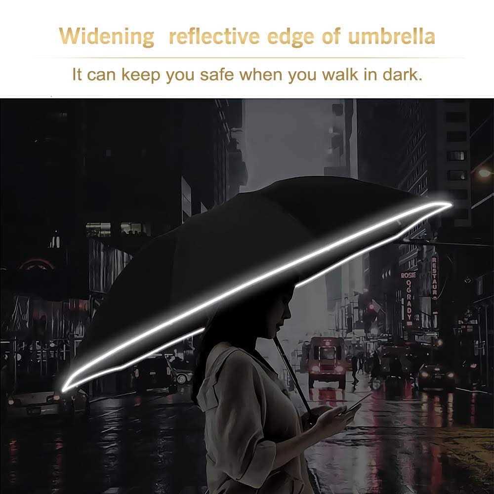 Bodyguard Inverted Umbrella Large Windproof Umbrellas for Rain & Sun