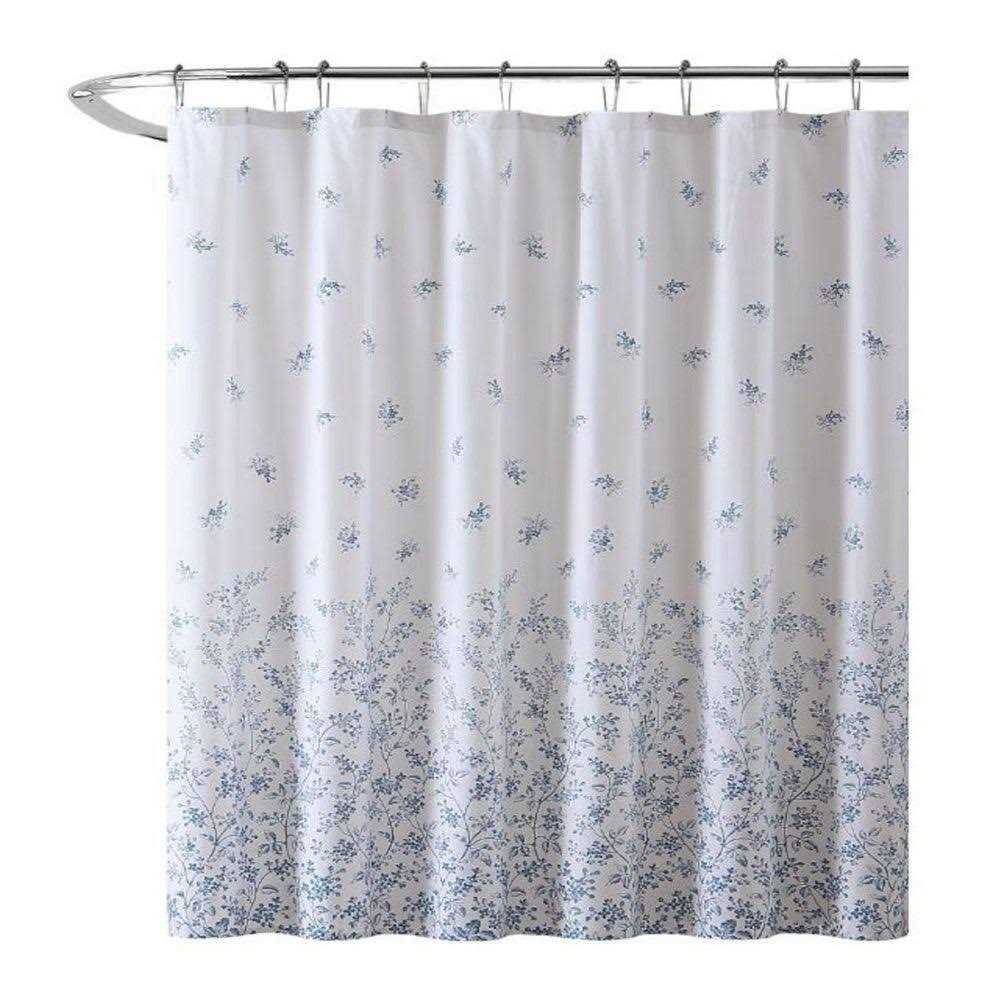 Laura Ashley Flora Blue Shower Curtain