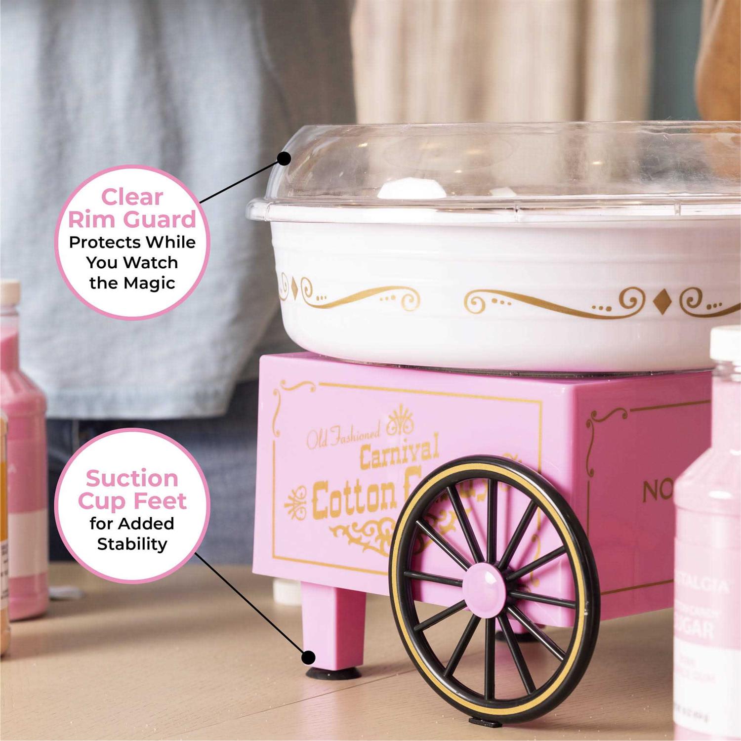 Nostalgia Vintage Hard & Sugar-Free Cotton Candy Maker