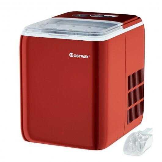 Costway Portable Countertop Ice Maker Machine 44Lbs/24H Self-Clean