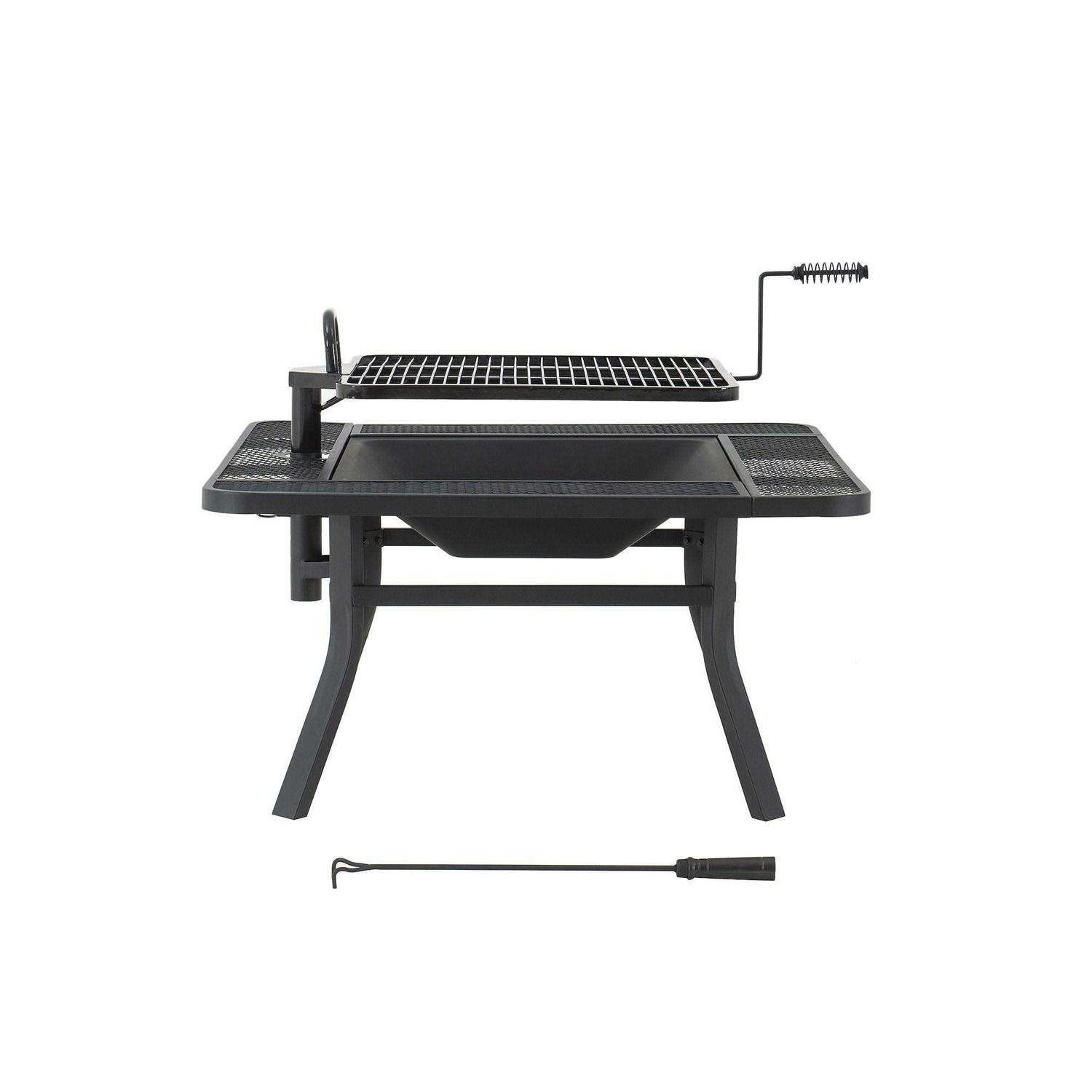 Sunjoy 38 Inch Grill Fire Pit for Outside