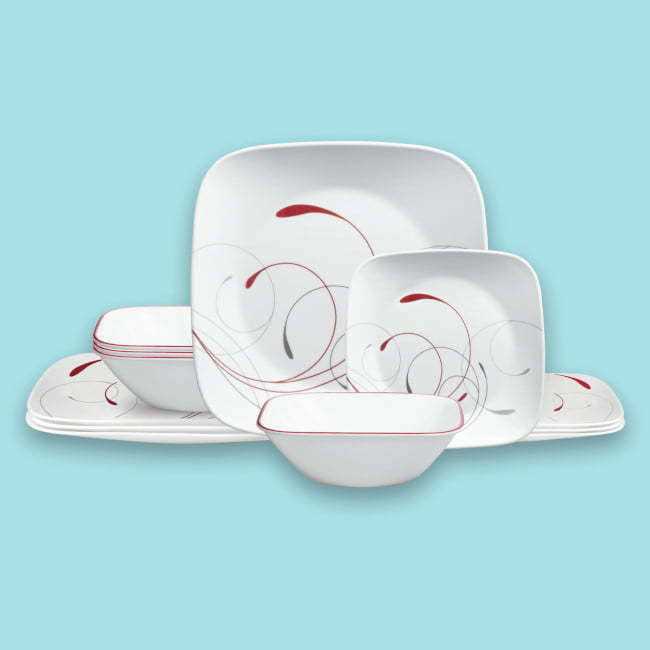 Corelle Splendor Square Dinnerware Set