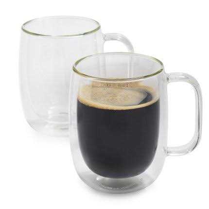 ZWILLING Sorrento Plus 2-pc Double-Wall Glass Coffee Mug Set