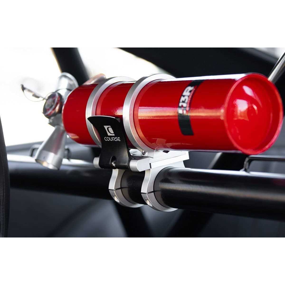 Course Motorsports Cam-lock Fire Extinguisher Quick Release – For High Vibration Applications Aluminum / Black