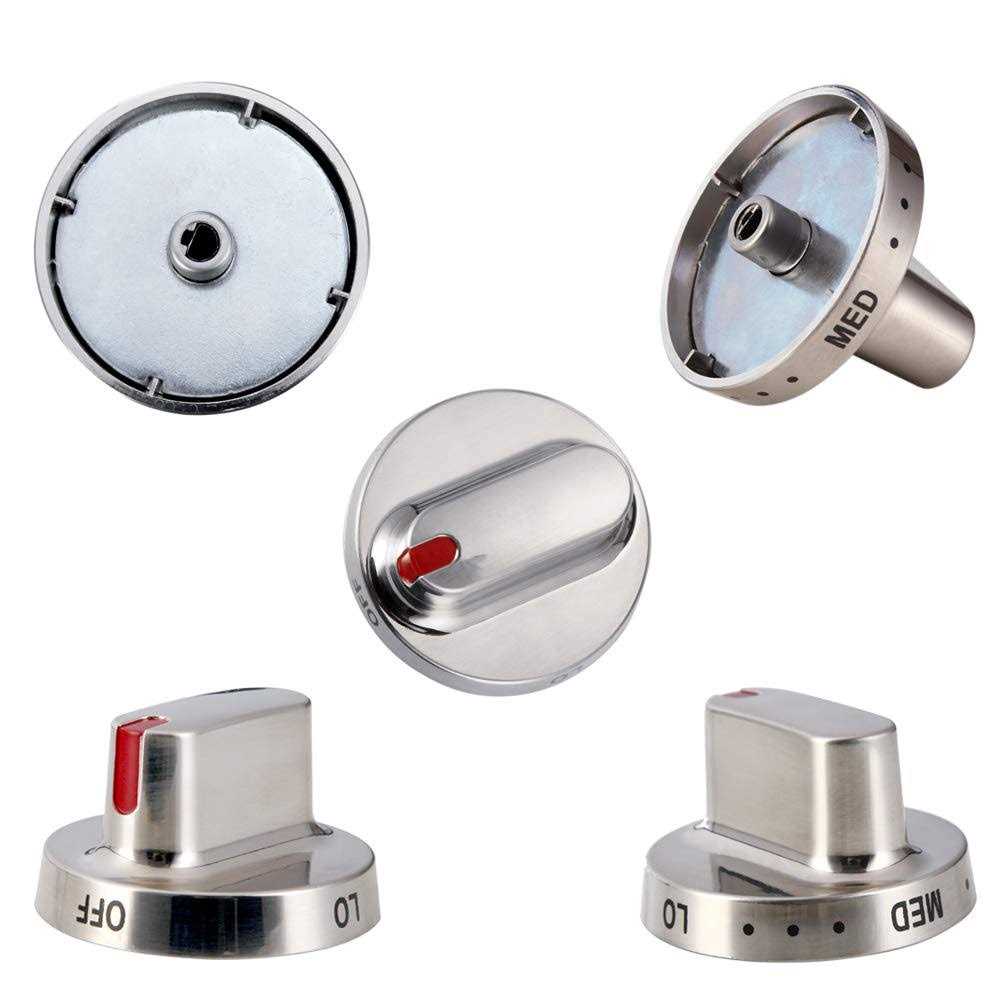 Upgrade 5pcs DG64-00472A Stove Knob Replace DG64-00473A,DG64-00347A,DG64-00347B Samsung Stove Knob