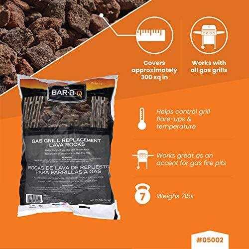 The FRYOILSAVER Company Natural Lava Rocks for Fire Pit Lava Rocks for Gas Grills Charbroilers