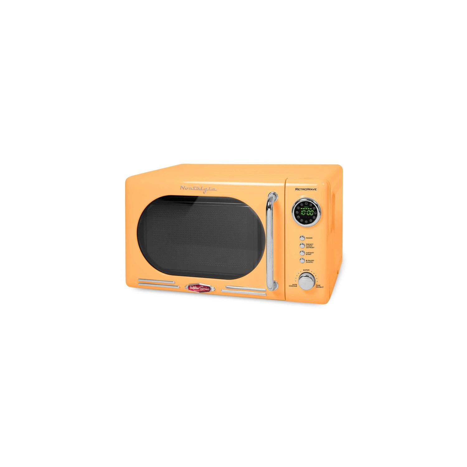 Nostalgia Retro 0.7 700-Watt Countertop Microwave Oven