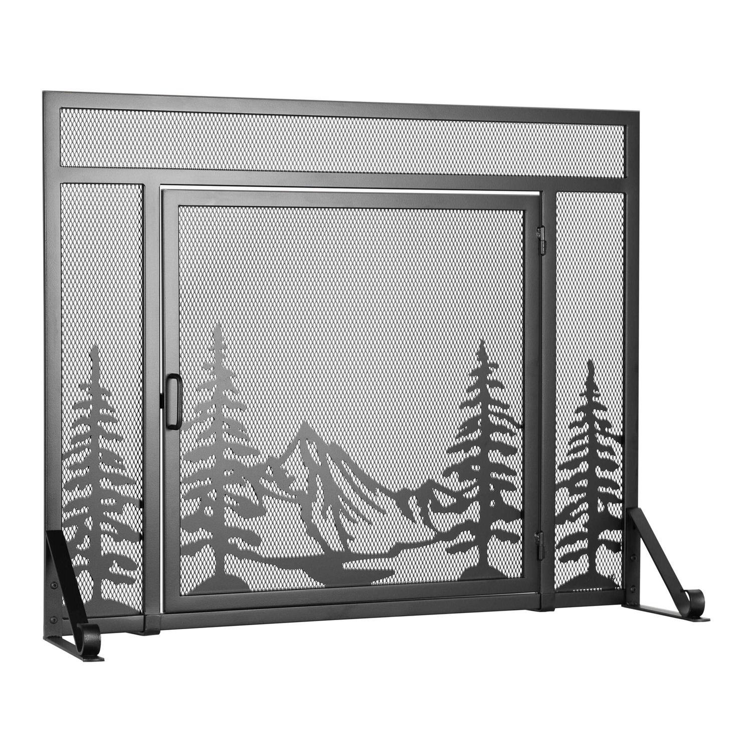 Pleasant Hearth Everest Mountain View Fireplace Screen