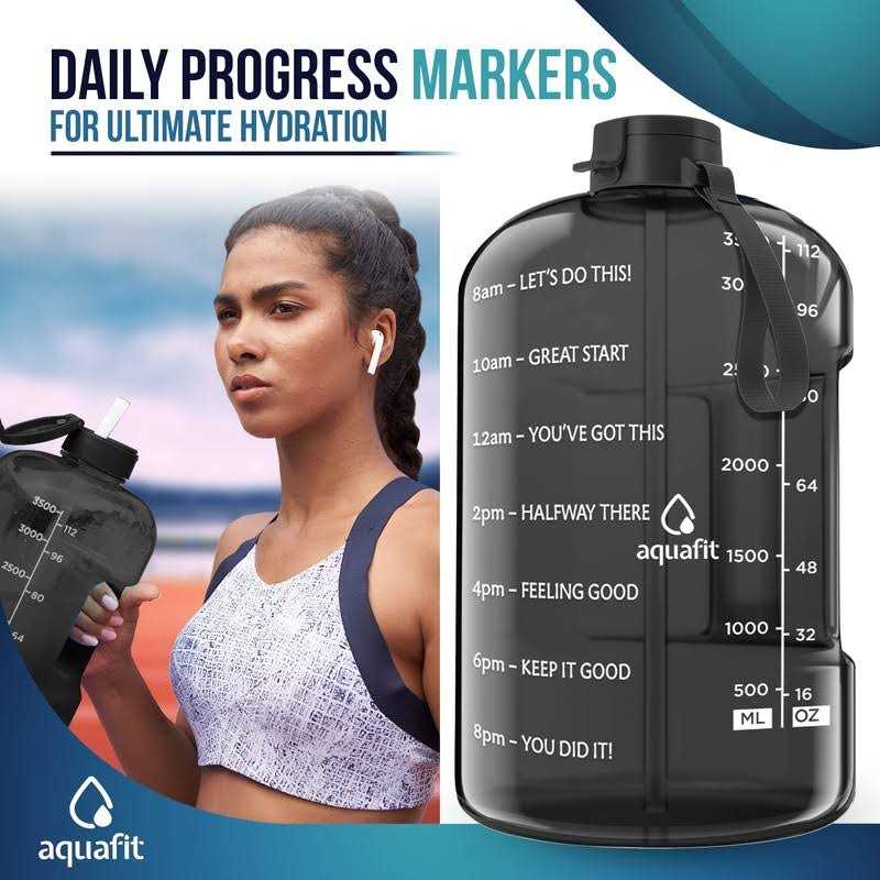 Aquafit Water Bottle With Straw Water Bottle