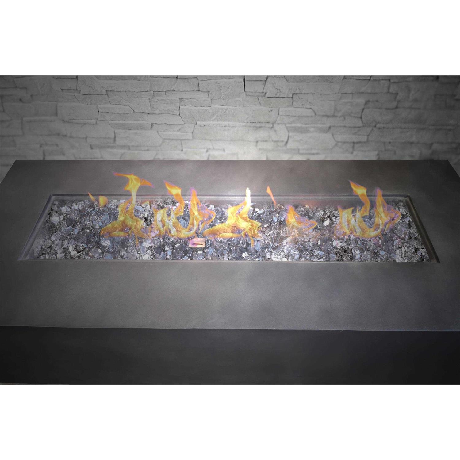 Living Source International Concrete Propane Fire Pit Table