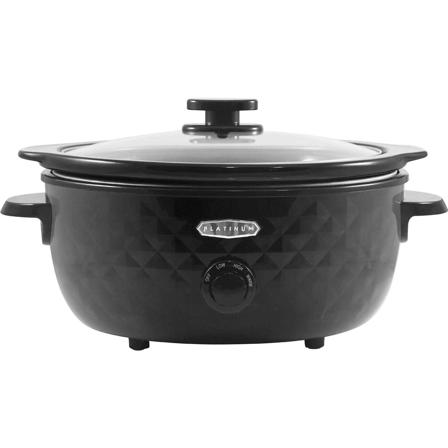 Elite gourmet Diamond Pattern Slow cooker Removable