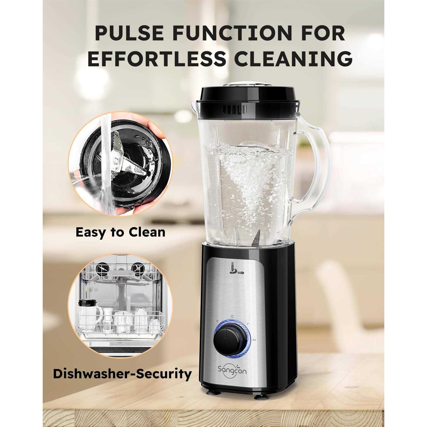 Sangcon 5 in 1 Blender and Food Processor Combo for Kitchen, Small Electric Food Chopper for Meat and Vegetable