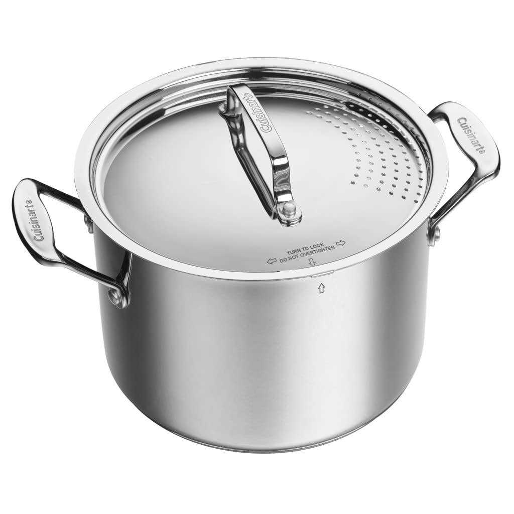 Cuisinart Chef’s Classic 6-Qt. Stainless Steel Pasta Pot with Straining Cover