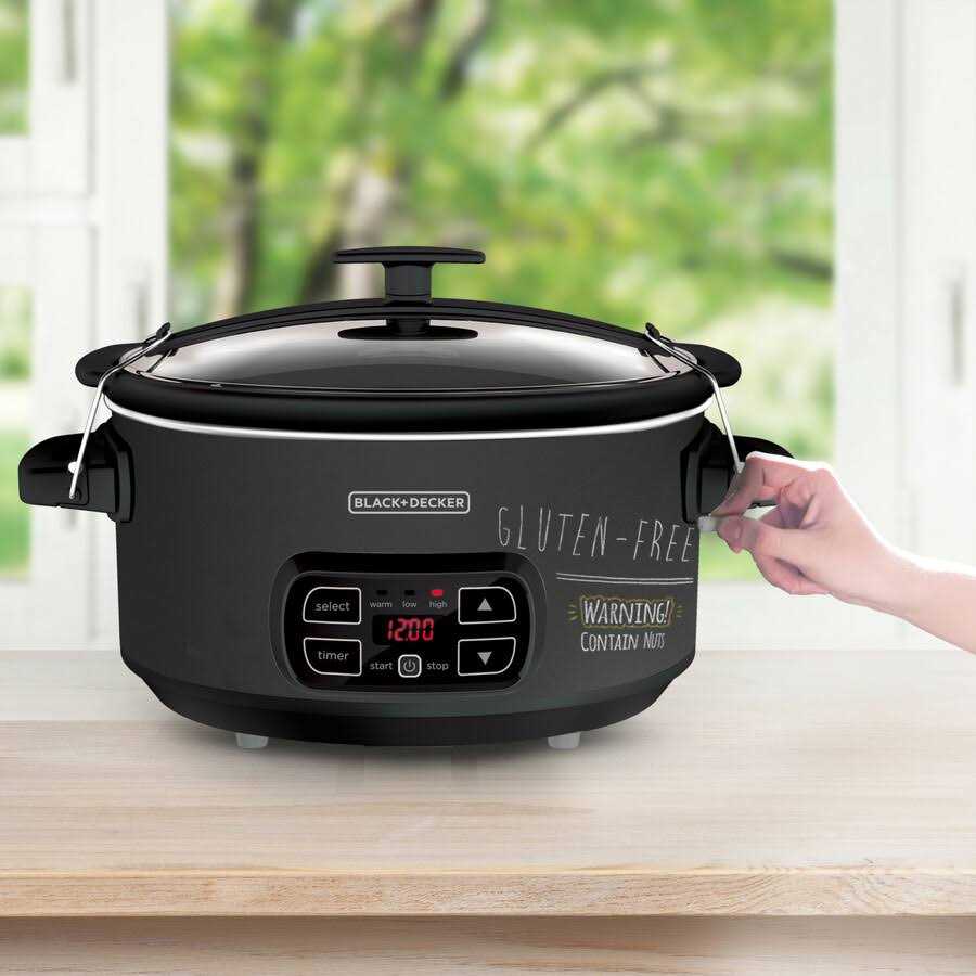 Black+decker Scd4007 7-Quart Digital Slow Cooker with Chalkboard Surface