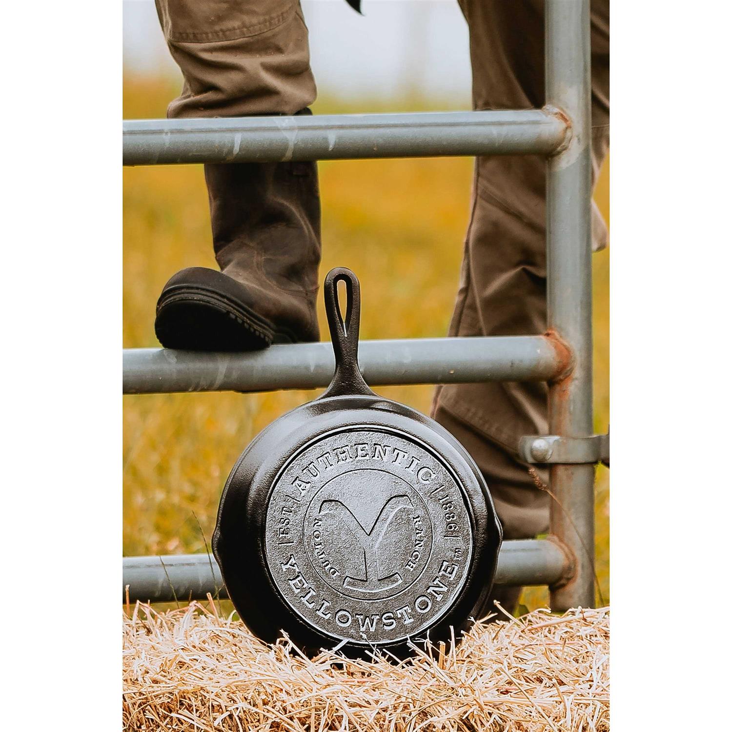 Lodge Yellowstone 10.25 Inch Cast Iron Authentic Y Skillet