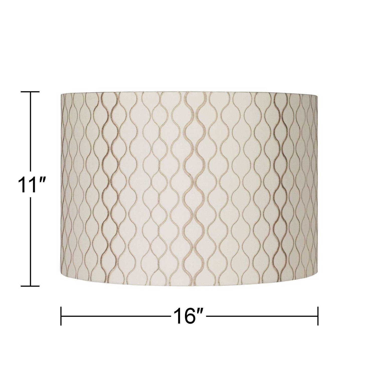 Springcrest Embroidered Hourglass Lamp Shade