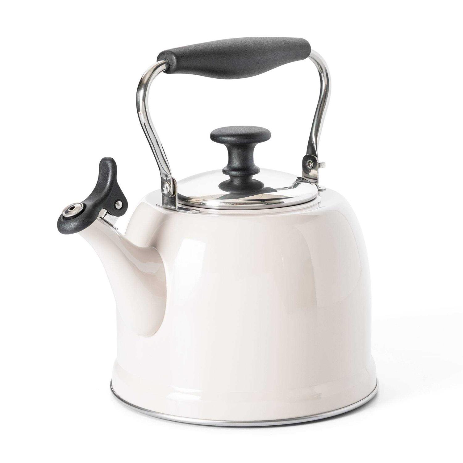 Martha Stewart Everyday Lily Pond 2.2-Quart Stainless Steel Tea Kettle with Lid