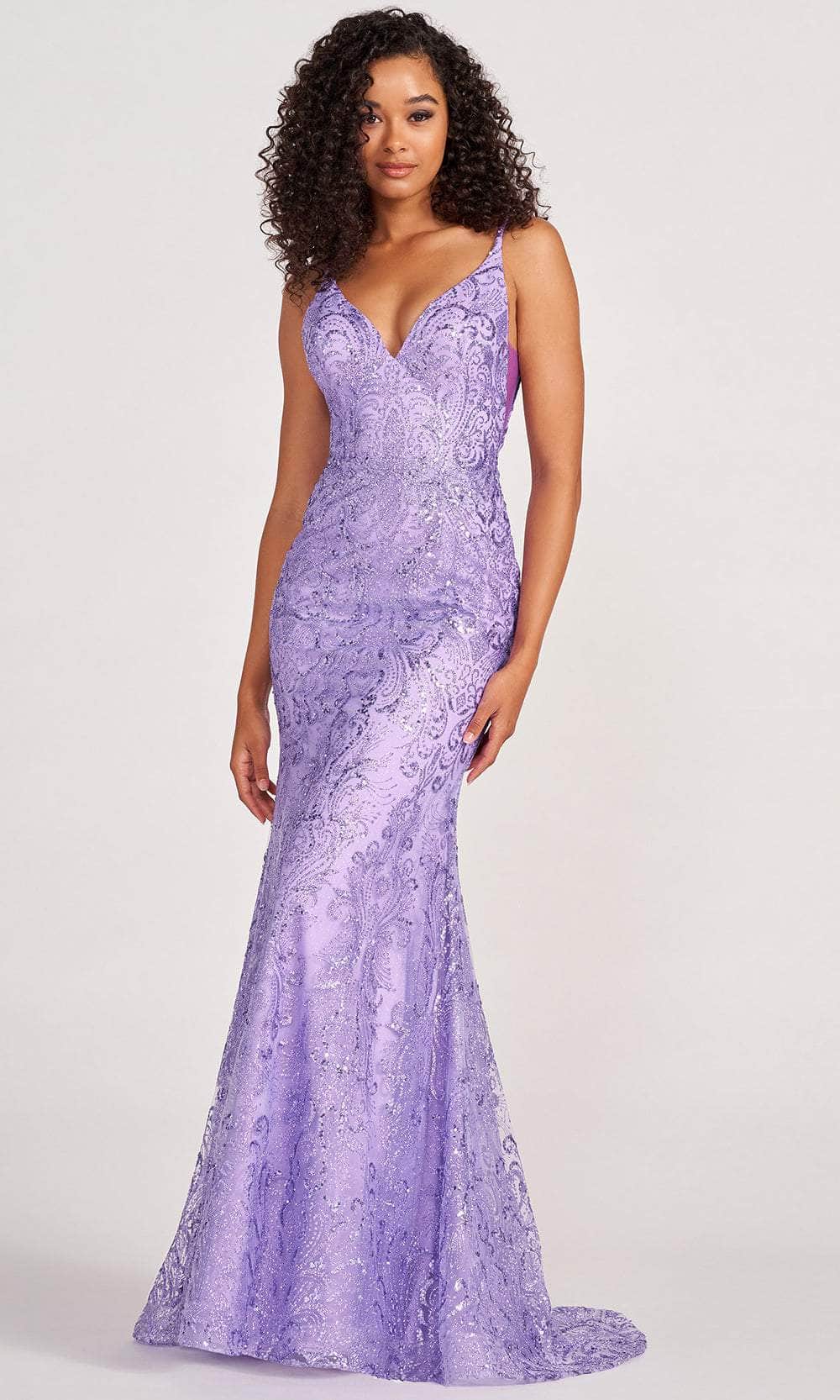 V-Neck Sleeveless Plus Size Prom Gown
