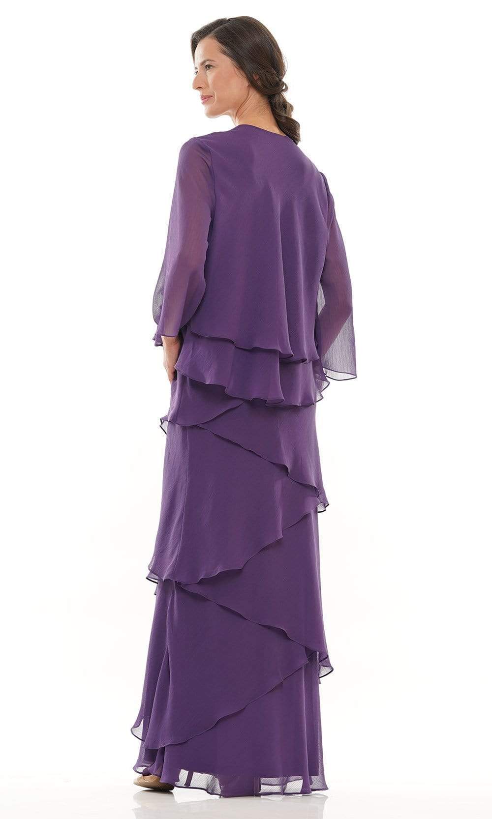 M309 V-Neck Tiered Sheath Dress