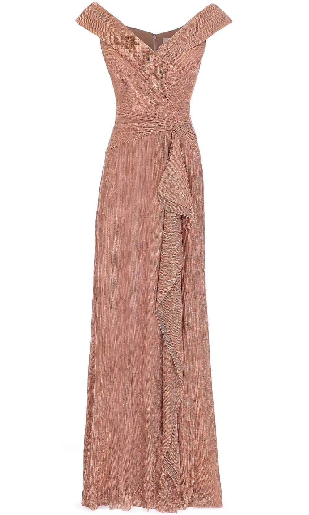 Cap Sleeve V-neck Evening Dress