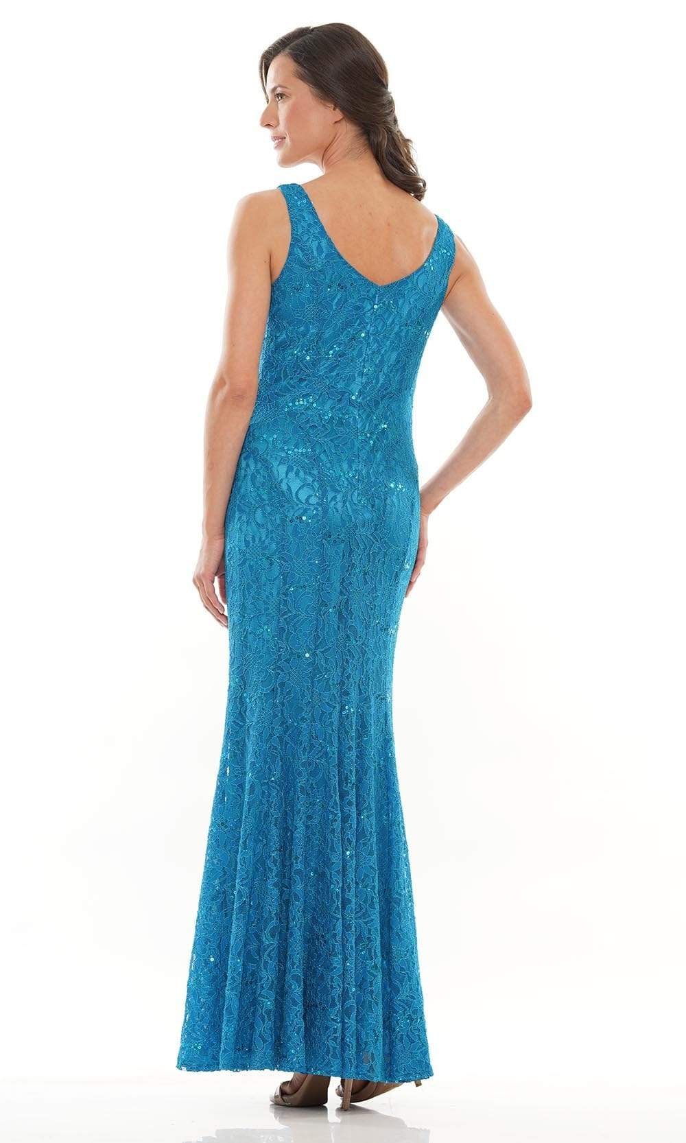 M301 Scoop Fit and Flare Evening Dress