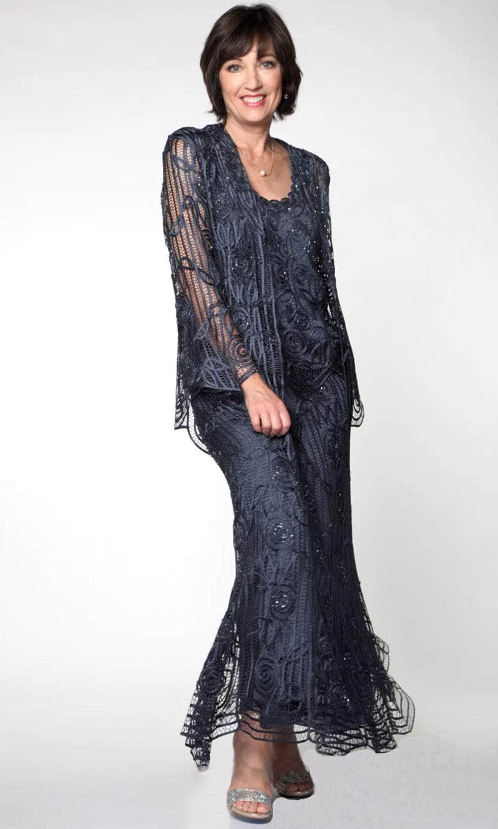 Handmade Silk Collar Jacket Skirt Three Piece Set