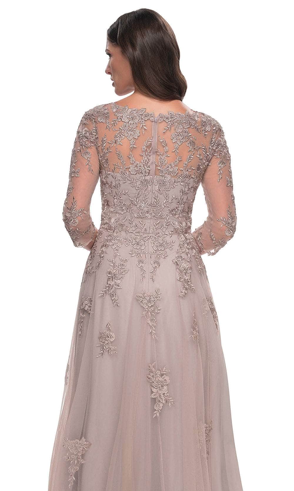 Lace Ornate A-Line Evening Dress