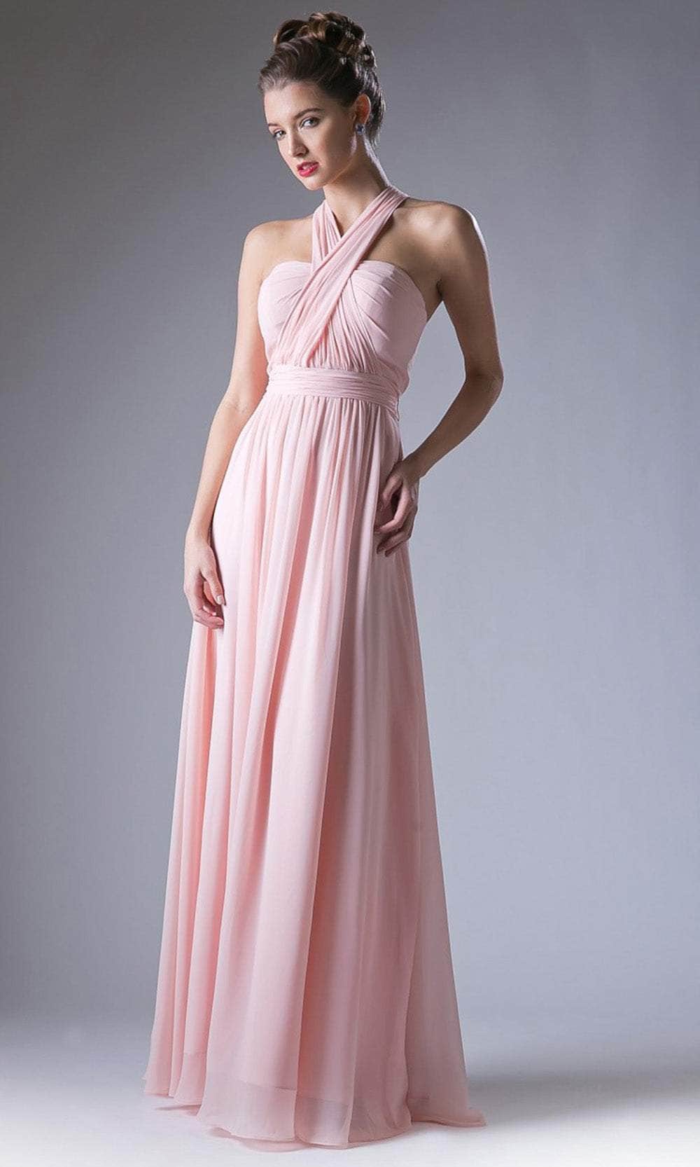 Versatile Neck Chiffon Long Dress