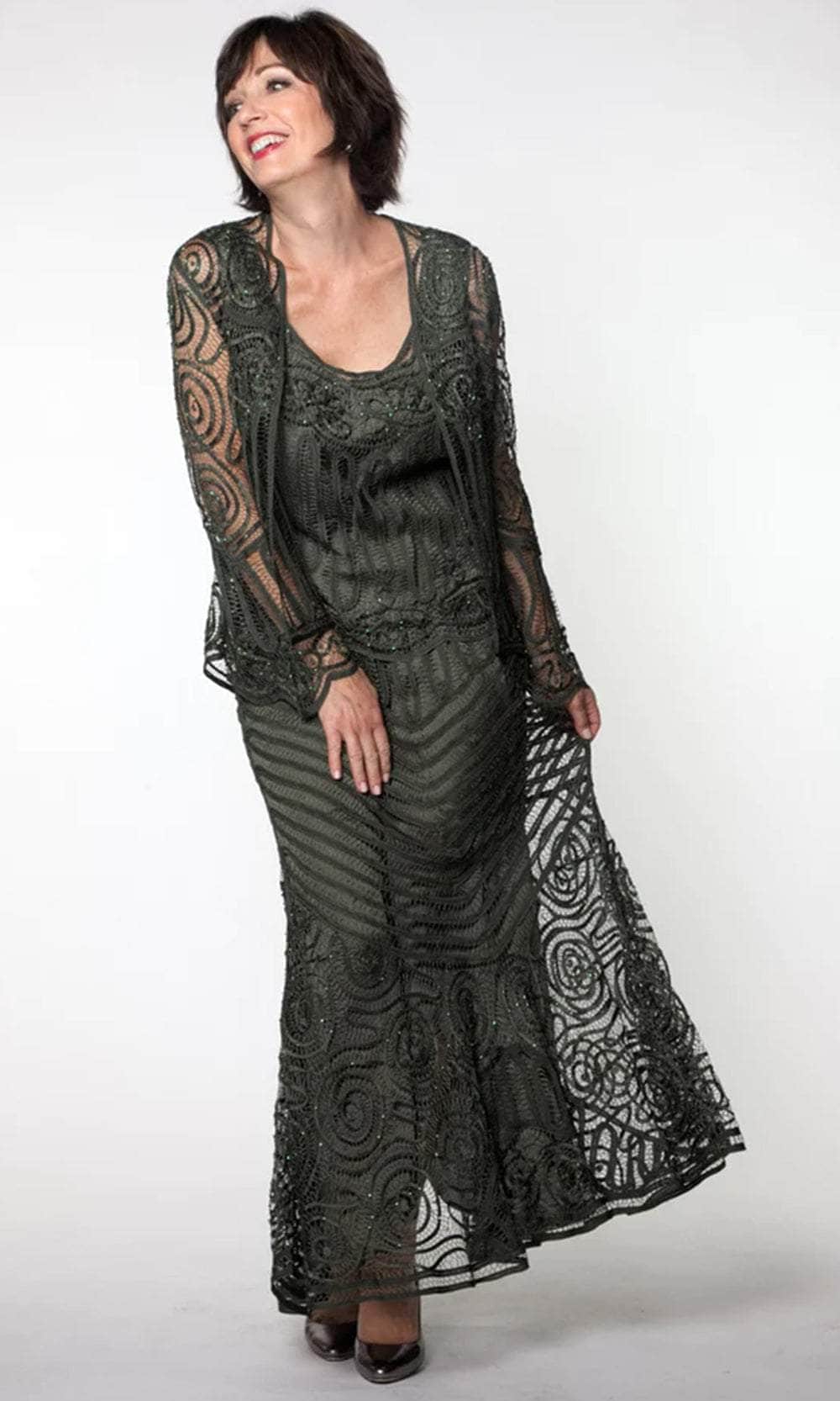 Crochet A-Line Formal Dress