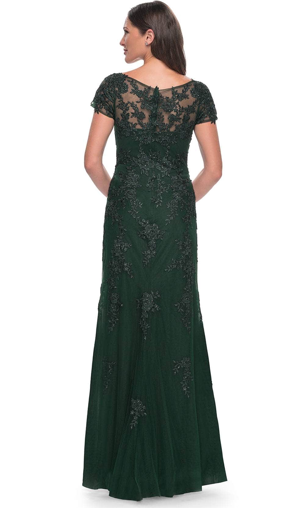 Bateau Illusion Formal Dress