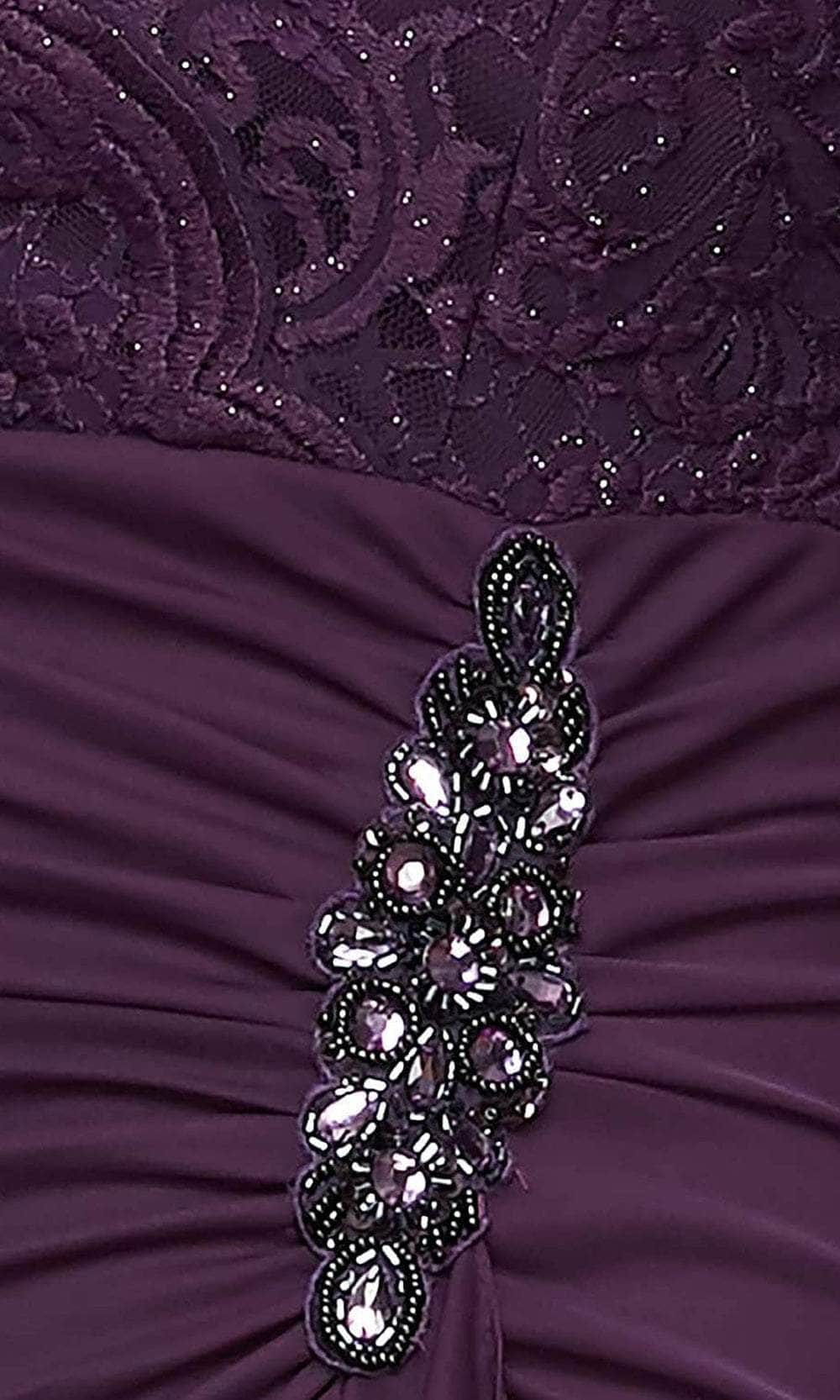 Scallop Lace Evening Dress