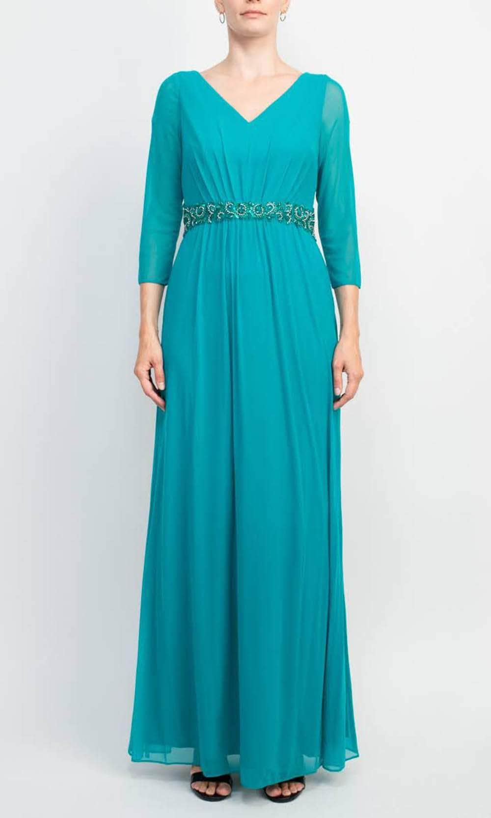 Embellished Waist Evening Dress