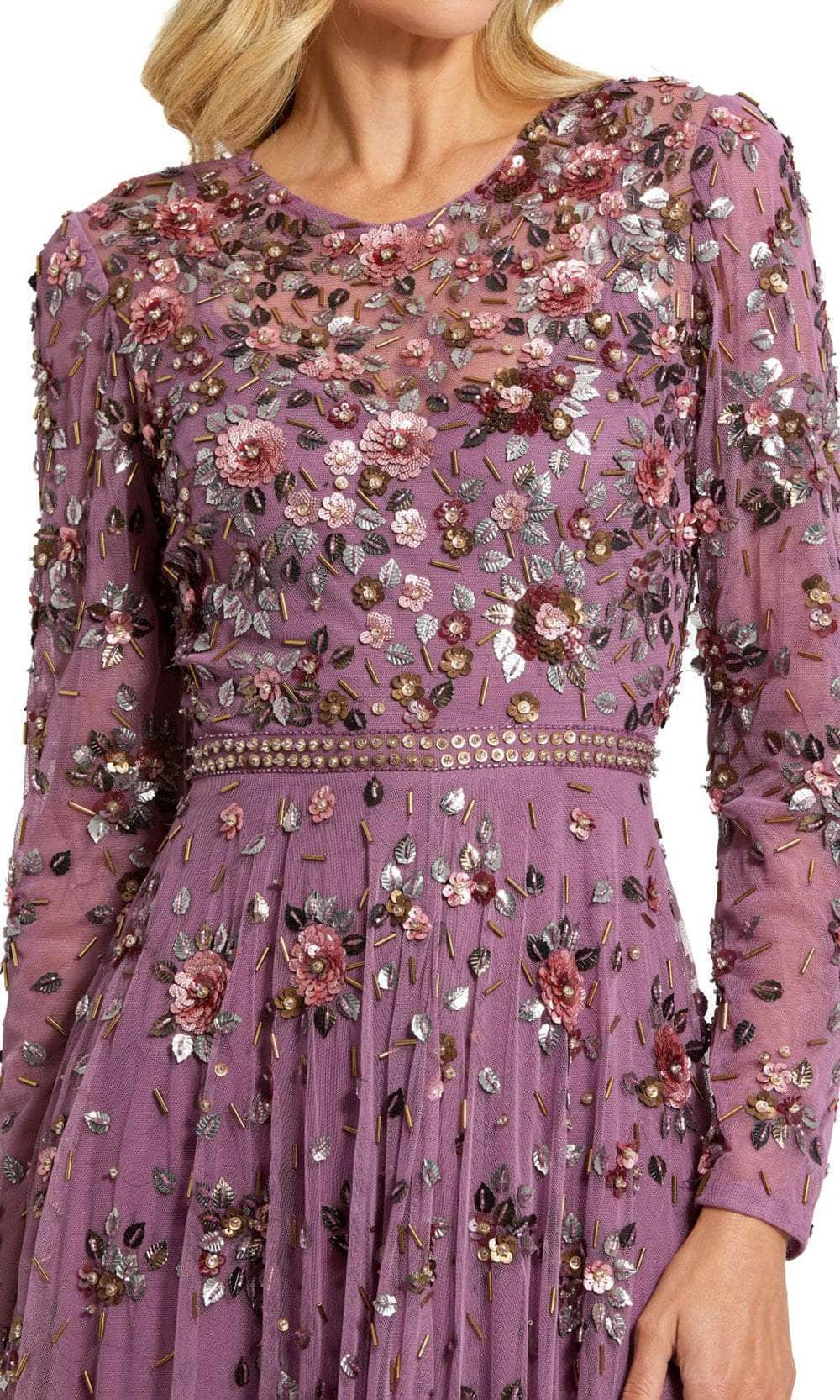 Jewel Neck Embellished Evening Dress