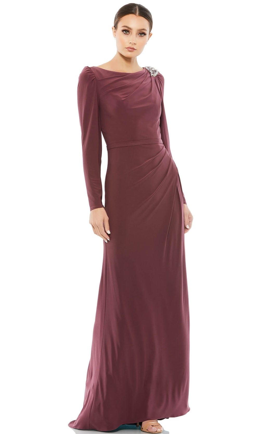 Bateau Evening Mother of the Bride Dress