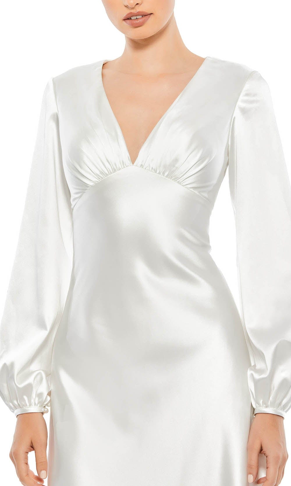 Bishop Sleeve Evening Gown | Couture Candy