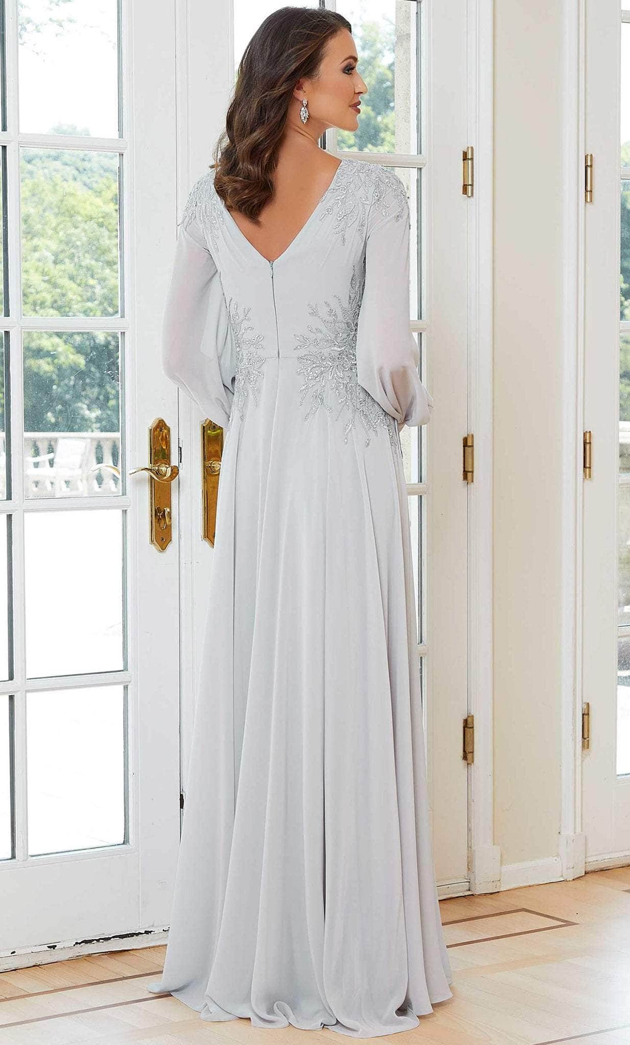 Bishop Sleeved Formal Dress